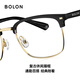 Bolon Tyrannosaurus Brille Myopia Gläses Rahmen Business Eyebrow Rahmen optischer Rahmen, der vielseitig für Männer und Frauen BJ6172 B12 Golden Gloss Black Rahmen + Yishi Road 1.67A4 (empfohlen innerhalb von 800 Grad)