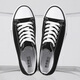 Captain illy casual shoes for men and women classic star canvas shoes low-cut breathable sports sneakers A21203 black men's 41