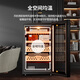 CIGARLOONG CL-68C cigar cabinet, constant temperature and humidity, office home electronic cigar cabinet, cedar wood cigar box, frost-free air-cooled cigar, constant temperature and humidity control humidifier, mini cigar and wine cabinet, fifth generation temperature and humidity control model black 70L