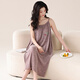 Cat Man Suspender Nightgown For Women in Summer Color Modal Cotton 2025 Nouveau pyjamas avec poitrine PORT ANTI-CONVEX POSTES PEUT PORTÉ DES VOITS À LA MAISON [SLING NIGHGOWN] 06M11303 M [Suggérer du poids 70-95 Jin [Jin est égal à 0,5 kg]]]