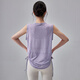 Zailu Fitness Girl Thin Yoga Clothes Loose Sleeveless Pilates Training Top Summer Quick-Drying Sports Vest Purple Gray M M