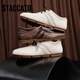 Sijiatu [Igual que Yang Mi] 2025 Autumn New Small Piano Key Retro Genre Training Shoes Zapatos Gump Zapatos EG701CM5 Café retro 38