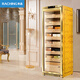 Meijing (raching) MON3800A horizontal line cigar cabinet, fingerprint unlock, one-button drainage, solid wood constant temperature and humidity, compressor, Spanish cedar wood cigar humidifier, starry sky black (Spanish cedar wood shelf) + ammonia purifier