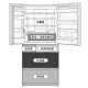 
Panasonic refrigerator six-door NRF673WXX5 air-cooled frost-free Nanometer X deodorization black mirror NR-F673WXX