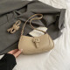 El popular bolso de este año para mujeres nuevos de 2025 nicho de moda súper caliente de un solo hombro bolso de axilas que viajan a través de una bolsa cuadrada pequeña color caqui color