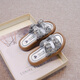 Adorables pantoufles de filles portent l'été nouveau paillettes argentées à la mode fille princesse chaussures pantoufles argent [9913 pantoufles] 26 _shoes longueur d'environ 16,3 cm