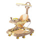 Enfant et enfant Baby Walker Multi-fonction anti-tournois et anti-o-o-o-salle Walker avec un modèle phare de fabricant de musique - kaki [pad de pied + boîte de musique + grand
