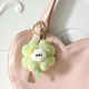Cute creative doll four-leaf clover keychain bag pendant gift doll lucky plush girl pendant cartoon Pacha dog four-leaf clover pendant