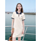 
Baitu betu women's clothing 2025 summer new short-sleeved dress Yuanqi Academy style age-reducing skirt women 2505T69 apricot M