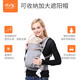 BaoBaoLong (BaoLong) baby strap front-held baby baby out for simple turban newborn children's front and rear dual-purpose back baby-holding artifact breathable model navy blue dot + enclosed saliva towel
