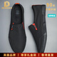 Chaussures de luxe international de la marque internationale pour hommes à une jambe à jambes à une jambe à jambes masculines 2025 Nouveaux chaussures paresseuses à séchage rapides gris haut de gamme (vitesse de spot) 42