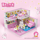 Bloques de construcción 2024 NUEVA serie de chicas House Villa Building Blocks Castle Hut Asamblea Puzzle de juguete Doble capa - Wangwang Apartment + Light [1048 partículas]