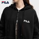 Официальная пара FILA вязаная куртка с капюшоном 2025 Зимние повседневное плюшевое плюшевое топ
