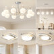 Living room chandeliers simple butter style 2025 designer new lamps and full-house package combination lamps CX-967-6 head + 85cm + 54w wall control + three-color light