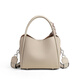 
viney bucket bag women's bag cowhide crossbody bag brand shoulder bag birthday gift for girlfriend wife [Pearl white] high-end practical bag light luxury fashionable niche food basket handbag