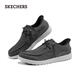 Skechers flash-on shoes men's autumn casual shoes one-leg business sneakers soft-soled beanie shoes canvas shoes 210959