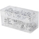 Boîte de stockage de câble de données Câble Câble Câble Gestion d'artefact Particule Plug Pobine de téléphone mobile Ensemble de bougie de fil Mobile Rack Double-couche Data Data Cable Boîte + Câble Management avec 15 pièces
