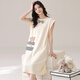 Victoria's style summer suspender nightgown for women's new pure cotton student Korean version sweet and slim and cute bow sleeveless pajamas for girls CA6167 (nightskirt) M size recommendation (85-105Jin [Jin equals 0.5 kg])