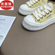 Belle mesh breathable casual shoes for women summer 2025 new lightweight sponge cake thick sole white shoes fashionable and versatile height-enhancing shoes black DL9896 35