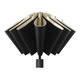 Reverse umbrella for men and women, rain or shine, student vinyl three-fold sun protection, anti-UV, semi-automatic parasol, beige thickened model - reverse umbrella diameter about 130cm