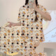 夏季新款拉布布卡通睡衣女清新可爱短袖三件套ins风家居服可外穿 套KK14132 L 【建议100-120斤】