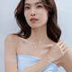 Lukfook Jewelry Platinum 950 Ice Butterfly Reflecting Dream Broken Ice Butterfly Platinum Bracelet Price G07P0001DS 2.52 grams (including labor cost 295 yuan)