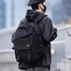 Mochila para hombres Casco Versátiles de gran capacidad Viajes de viajes de computadora para mujeres Estudiantes de secundaria estudiantes universitarios Bolsa de escolar de corta distancia [insignia de alta calidad] Negro [Protección de gran capacidad espesada