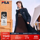 FILA official women's down jacket winter warm and fashionable mid-length warm sports down jacket