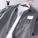 Playboy (PLAYBOY) striped shirt for men short-sleeved summer thin Japanese retro cotton free iron Korean casual half-sleeved labeled shirt 9740 blue L suitable for weight 125-140Jin [Jin equals 0.5 kg]