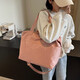 Grenzüberschreitende Mode vielseitig Boston Reisetasche 2025 Neue trendige Handtasche Umhängetasche große Kapazität Einfache Crossbody-Tasche Pink