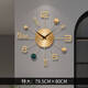 
Yonghuan Wall Clock Living Room New Italian Light Luxury Clock Modern Simple Atmospheric Creative Wall-mounted Clock Larger 695x70C More than 20 inches
