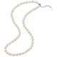 Saturday Fortune S925 Silver Pearl Necklace Girl Birthday Gift X0512047 Rice Pearls 5-6mm 40+3cm