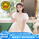 G.DUCKKIDS新款女童礼服轻奢小众婚礼花童小主持人公主裙新款春夏钢琴演出服 香槟色 100 cm