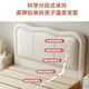 Natural Bear children's bed for boys and girls, simple modern soft-packed bed, beech wood bed foot, teen bed, small apartment bedroom, high-foot bed, soft-packed bed 1.2m*2.0m