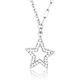 Wanfulong 2025 new star platinum necklace genuine pt950 simple and fashionable platinum chain birthday gift for girlfriend 4.78g