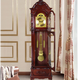 Honghe floor clock living room mechanical Chinese retro floor clock chime mechanical clock German copper core winding 2013 mahogany color Polaris mechanical spring movement