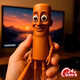 New Buddy le New Buddy3d Print Fremdgebirge und Meere Holzstock Figur Tungtungsahur Parodie AI Figur Abstrakte Spielzeug USA Tungtungtungsahur [Stick Man] 1
