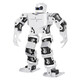 Lingle humanoid dance robot dance competition H5S bipedal bionic intelligent education programming robot competition white full set of finished products