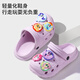 MY LITTLE PONY Little Pony Children's Slippers Medium Large Children's Slippers Hole Shoes Beach Slippers Round Mark Purple Size 32-33