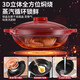Clay pot, household gas stove, high-temperature dry-burning non-cracking ceramic pot, large capacity, special for soup and small claypot rice, suitable for 4-5 people, with lid 2.8L