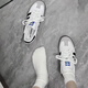 阿迪达斯 （adidas）OriginalsSambaOG经典百搭休闲鞋白色铁灰灰色官方正品 白绿IH4882 36