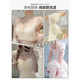 Underwear for women, thin, big breasts, small breasts, gathered, secondary breasts, anti-sagging, sexy lace, wire-free bra, champagne color 70A