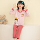 Shurong Pudding Dog Girl Pajamas Spring and Autumn Long Sleeve Thin Strawberry Bear Cartoon Cute Big Children Set Air Conditioning Home Suit MS6629# Pikachu Men M Size 10 Height (105-115c)