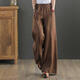 Jiaobifu 2025 summer silk linen wide-leg pants cotton linen slimming straight pants Guangzhou thirteen-row cotton linen wide-leg pants women's summer green lace-up style 9793 M Recommended 100 to 115 Jin [Jin equals 0.5 kg]