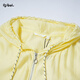 
Pupu style 2025 autumn new women's clothing thin transparent hooded sports jacket QC1W22897L yellow S