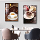 
YIJLJ modern and simple restaurant decoration painting two-link creative wine glass hanging painting atmospheric light luxury dining room wall high-end hall mural glass wine time 15838-15839 50*70 Crystal picture + aluminum alloy frame + black frame