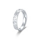 Mengjinyuan Platinum Ring PT950 Crushed Ice Ring Couple Ring Opening Adjustable Send Girlfriend Birthday Gift