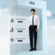 HLA HAILAN HOME LONG SHIRTS MEN'S AUTUMNE 25 cols exécutifs L5 Machine Washed Edition Shirt Office Hommes