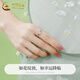 CHINA GOLD 999 Pure Silver Ring for Girls Light Luxury Four-leaf Clover Fashion Single Ring Birthday Anniversary Gift for Girlfriend and Wife Today/Next Day Delivery* Thorns Four-leaf Clover Ring Brand Gift Box