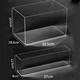 Yonghuan Andere Aufbewahrungsboxen transparente Acrylküchen -Stäbchen -Kosmetik Workstation Schreibwarengröße großer rechteckiger hoher Pumpe 4877 Seiten U Transparent Korb mittelgroß 1 pt hohe transparent